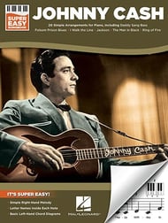 Super Easy Songbook : Johnny Cash piano sheet music cover Thumbnail